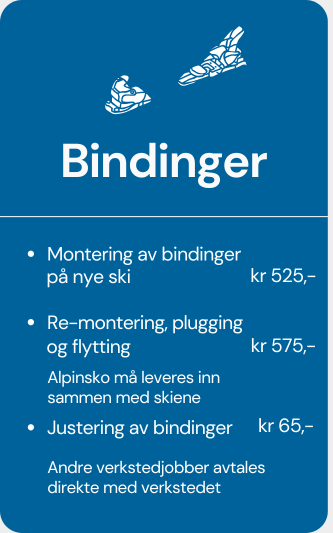 skiservice bindinger