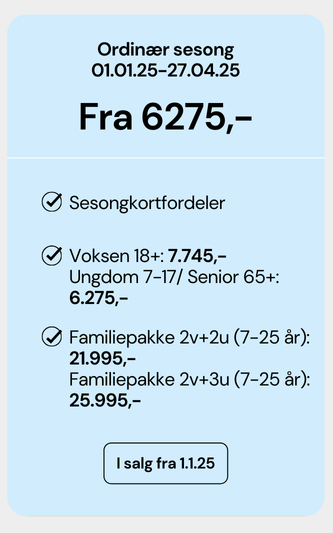 ordinær sesongkort