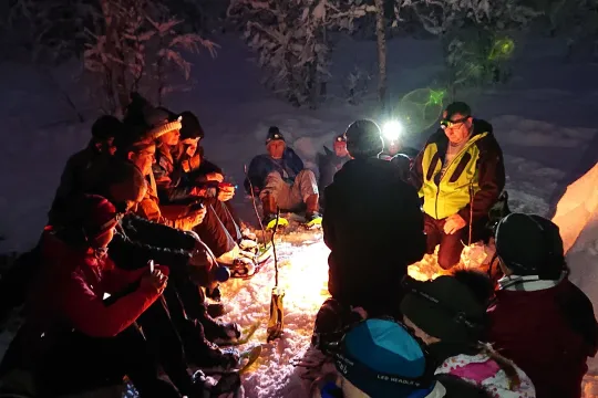 Christmas snowshoeing