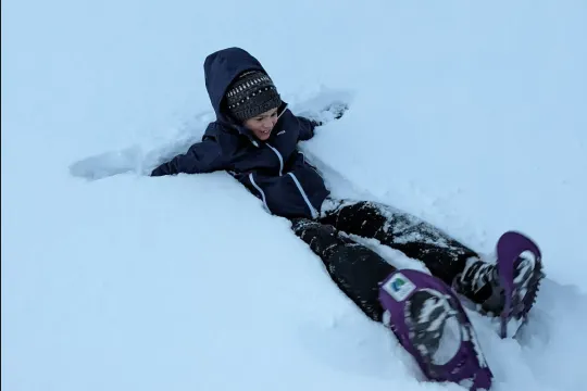 New Year's Eve snowshoeing