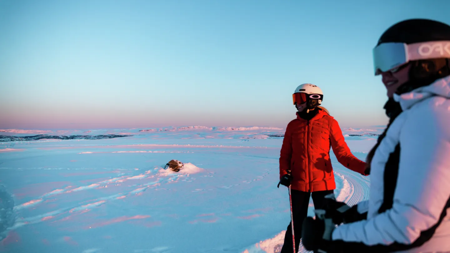 Morgenski i skisenteret på Geilo